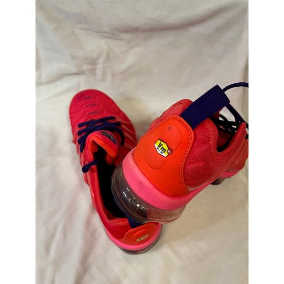 Nike Air VaporMax Plus Wmns 7 Pink/Crimson CU4907-600 Like New No Box - Picture 3 of 10